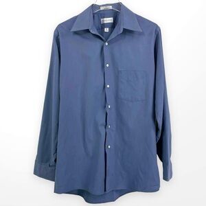 Dark Blue Long Sleeve Dress Shirt